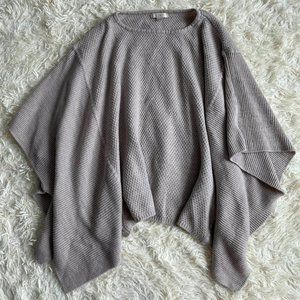 LOFT Beige Knitted Poncho